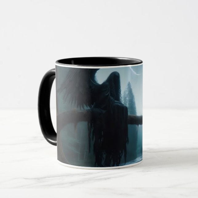 Taza Tocador oscuro café Mug (Anverso izquierdo)