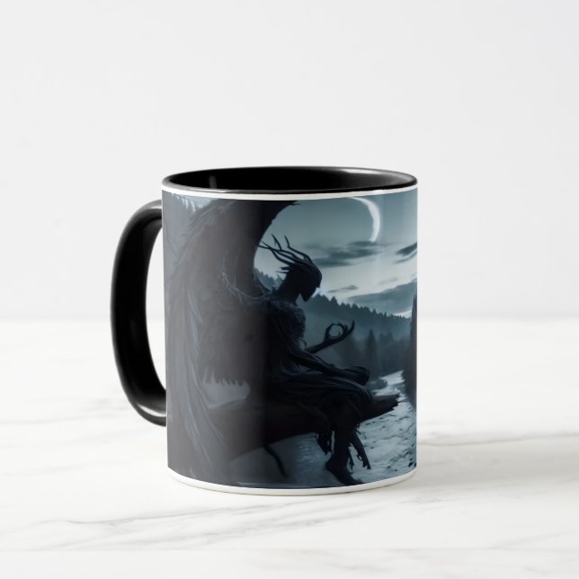 Taza Tocador oscuro café Mug (Anverso izquierdo)