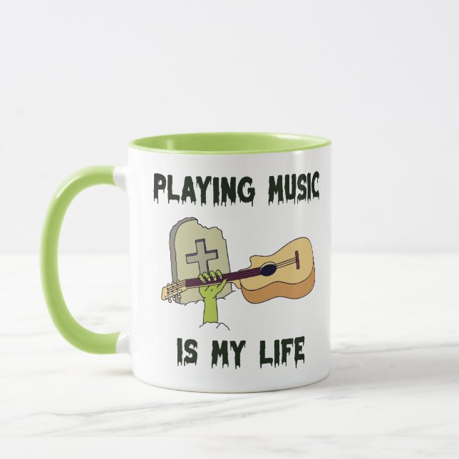 Taza Tocar música es mi vida (Izquierda)