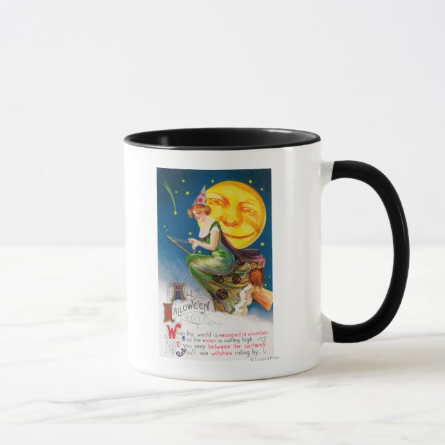 Taza Toda la bruja de Halloween en una habitación de lu (Derecha)