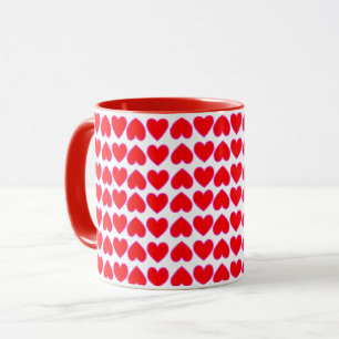 Taza Toda Lotta Ama Romántico Corazones Rojos Galore
