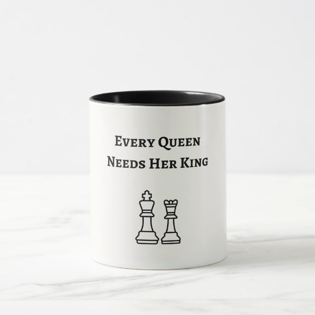 Taza Toda Reina necesita a su Rey (Centro)