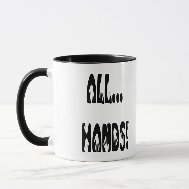 Taza Todas las manos. (Izquierda)