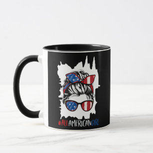 Taza Todas Las Mujeres Chicas Estadounidenses 4 De Juli