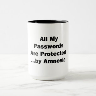 Taza Todas mis contraseñas están protegidas...por Amnes