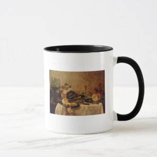 Taza Todavía vida con la empanada de la fruta, 1635