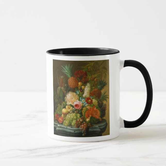 Taza Todavía vida con un melón y las uvas (Derecha)