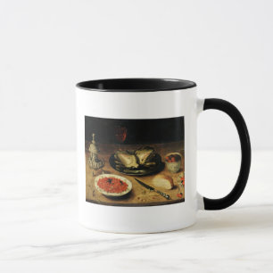 Taza Todavía vida con una alcachofa
