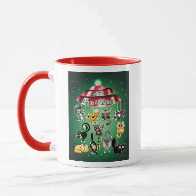 Taza TODO EL CÁLIDO Y FUZZIES de Jeff Willis Art (Izquierda)