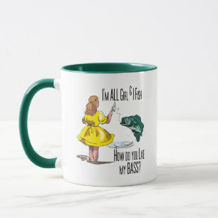 Taza Todo el camisetas de la pesca del chica