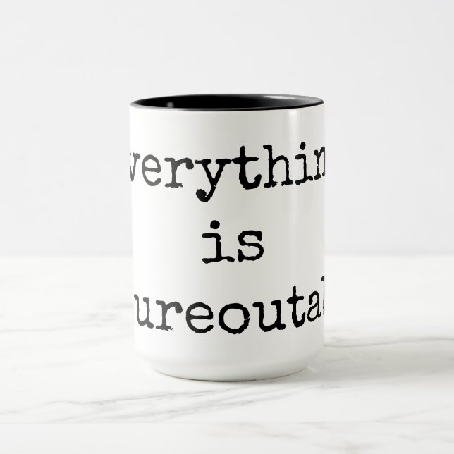 Taza Todo es Figureoutable, Cita Café Mug (Centro)