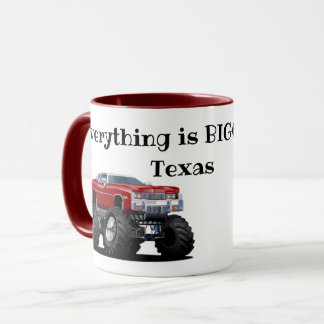 Taza "Todo es más grande en Texas"