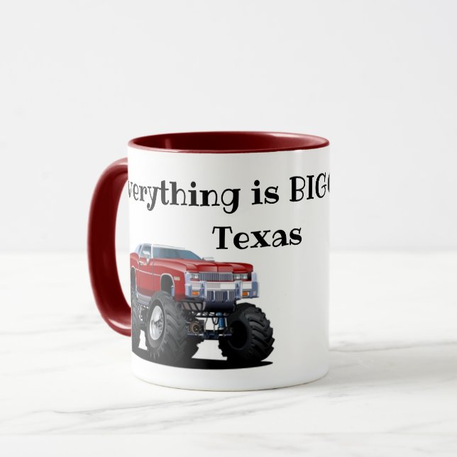 Taza "Todo es más grande en Texas" (Anverso izquierdo)