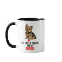 Todo lo que necesito es amor y mi café Yorkie