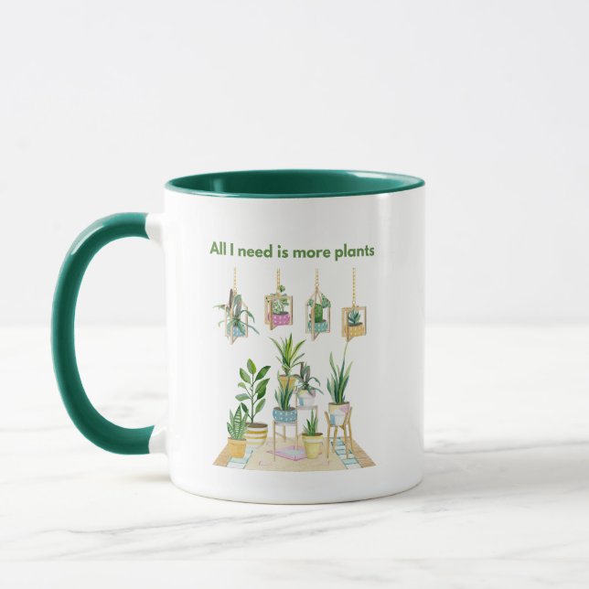 Taza Todo lo que necesito son más plantas (Izquierda)