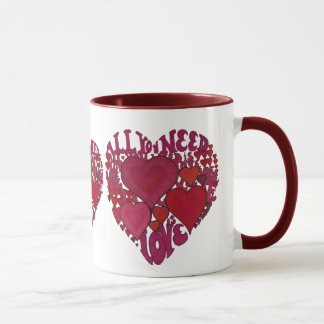 Taza Todo lo que usted necesita es amor