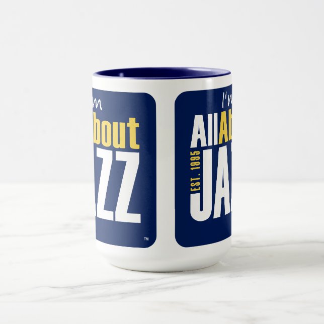Taza Todo sobre el café de jazz (Centro)