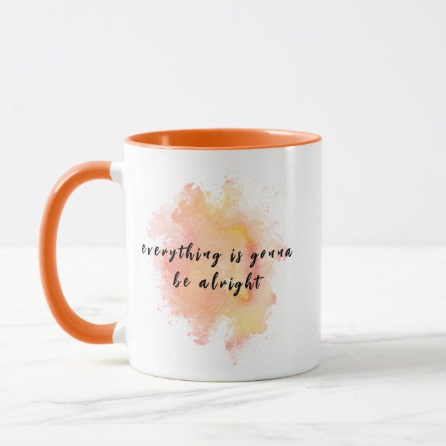 Taza Todo va a estar bien café Mug Funny (Izquierda)