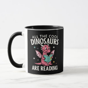 Taza Todos los dinosaurios cool están leyendo