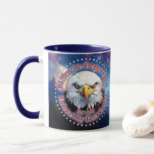 Taza Todos los hombres son creados iguales Águila Marró