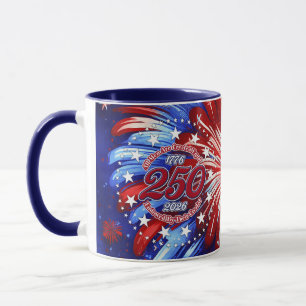 Taza Todos los hombres son fuegos artificiales gráficos
