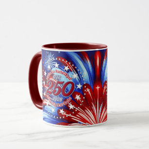 Taza Todos los hombres son fuegos artificiales gráficos