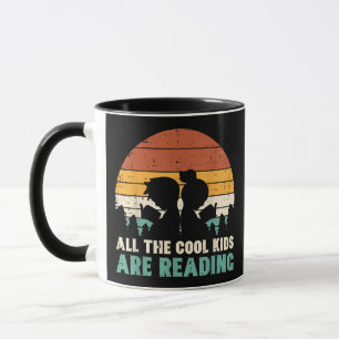 Taza Todos los niños están leyendo el libro de lectura