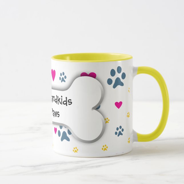Taza Todos mis Grandkids-Nietos tienen patas (Derecha)