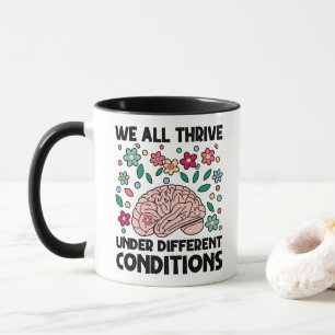 Taza Todos Prosperamos Bajo Diferentes Condiciones Auti