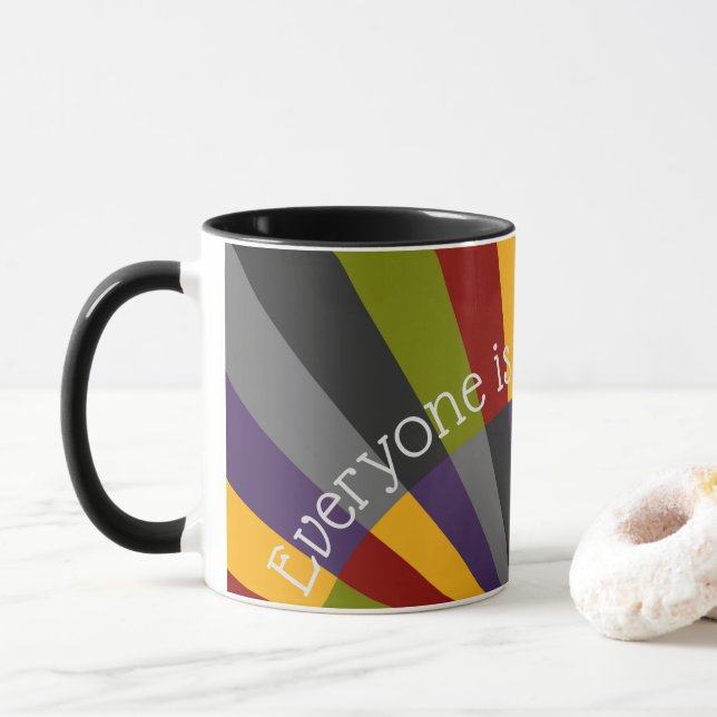 Taza Todos son bienvenidos aquí Sunrise Sunset Mug (Con donut)