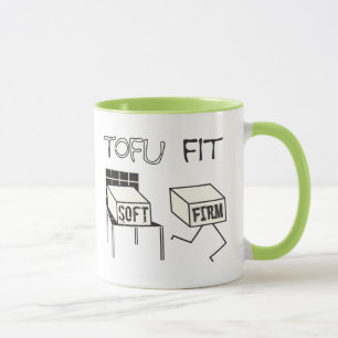 Taza Tofu Fit Funny Corriendo Tofu Tema soya