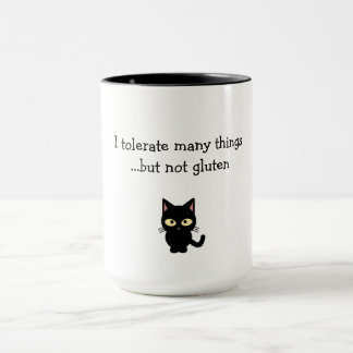 Taza "tolero muchas cosas...pero no gluten