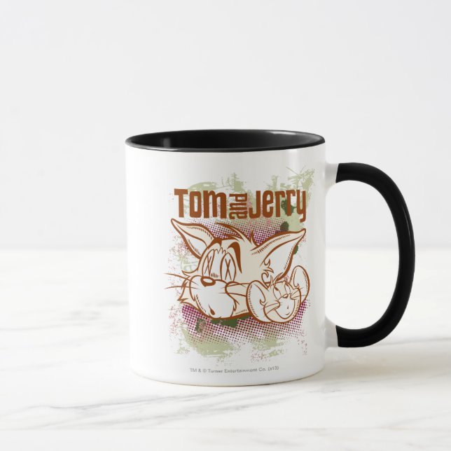 Taza Tom y Jerry Brown y Green (Derecha)