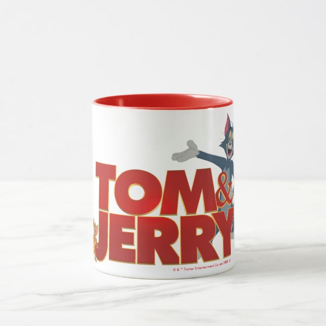 Taza Tom y Jerry con el logotipo de película (Centro)