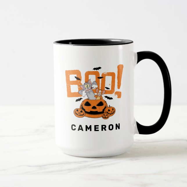 Taza Tom y Jerry | Feliz Boo de Halloween (Derecha)