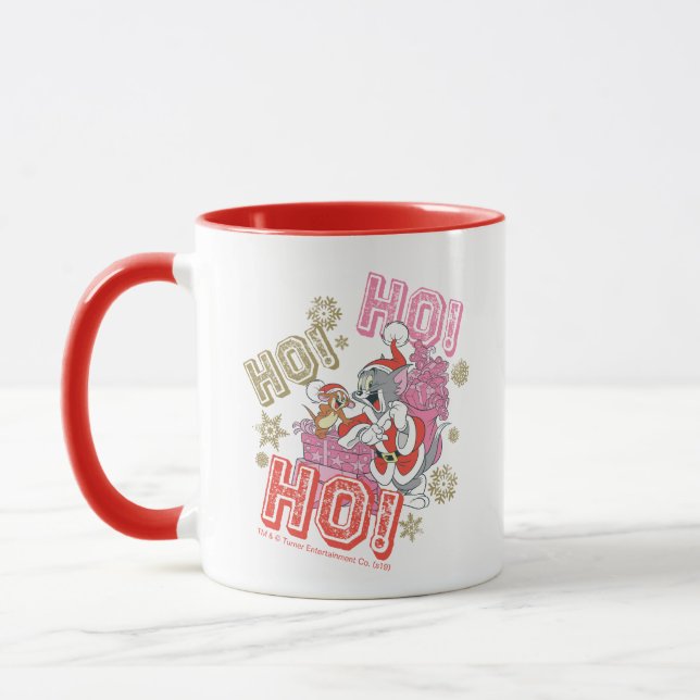 Taza Tom y Jerry "¡Ho! ¡Ho! ¡Ho!" Entrega de regalo de  (Izquierda)