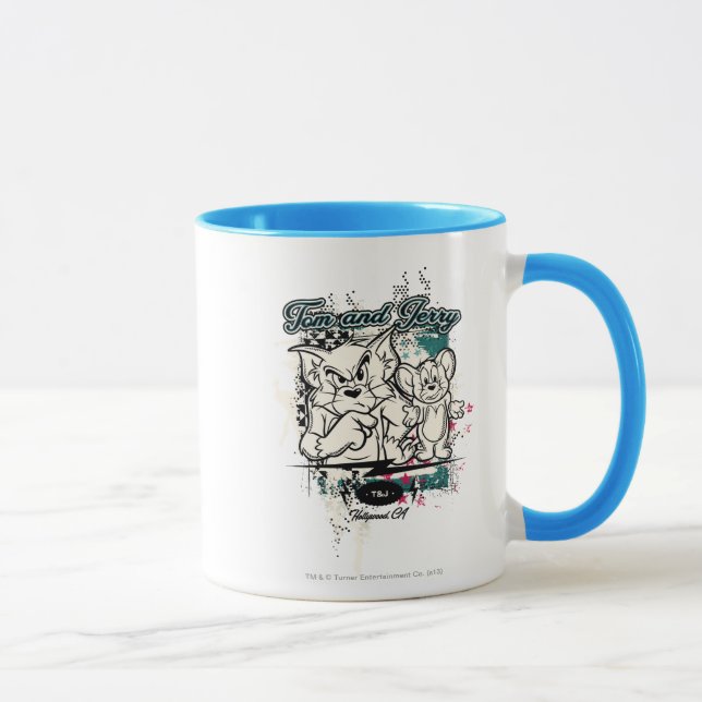 Taza Tom y Jerry Hollywood CA (Derecha)