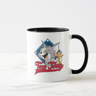 Taza Tom Y Jerry   Tom Y Jerry En Diamante De Béisbol
