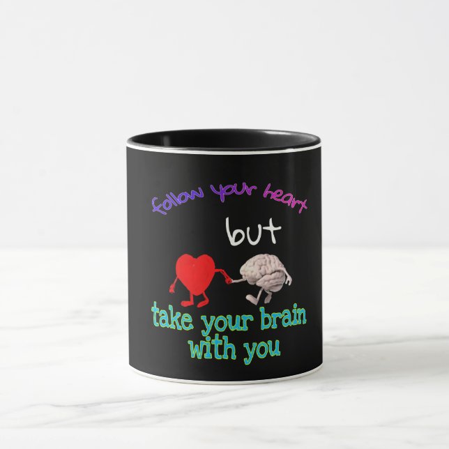 Taza TOMA TU BRAIN Classic Mug, 11 oz Mug (Centro)
