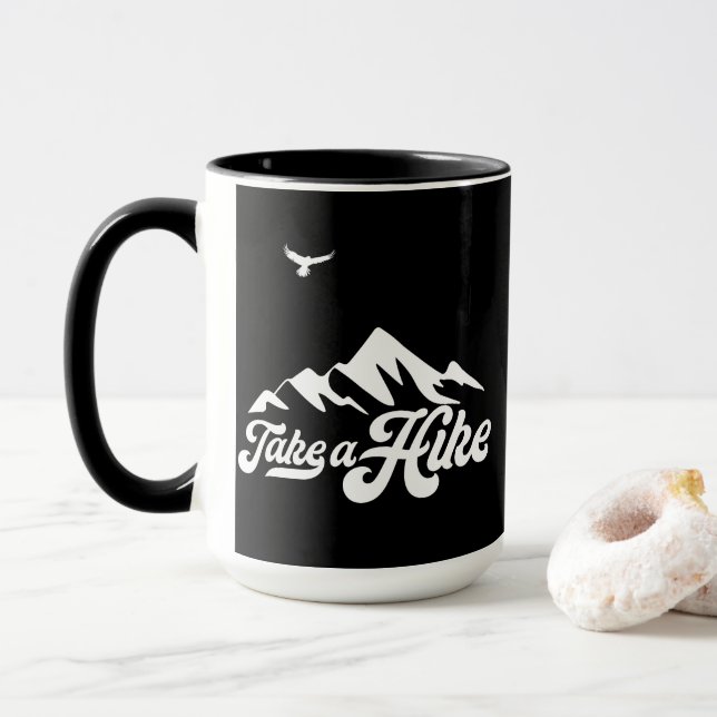 Taza Toma Un Café De Senderismo (Con donut)