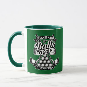 Taza Toma un montón de bolas - golf divertido
