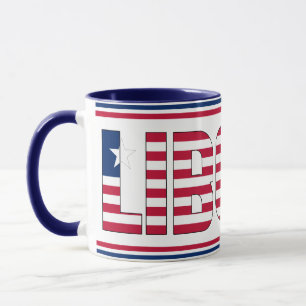 Taza "Tomando con Liberia" Café Patriótico