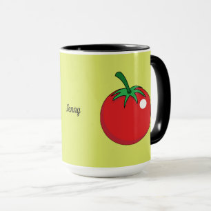 Taza Tomate Rojo Añadir su nombre o texto