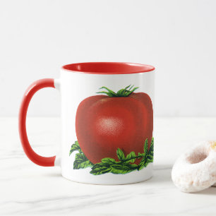 Taza Tomate, verduras y frutas de la madriguera roja