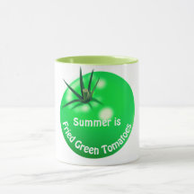 Tomates verdes fritos de tomate tierno verano