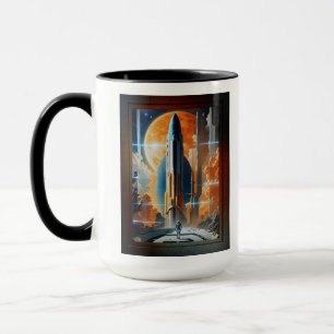 Taza Tome El Lanzamiento Lunar - Viaje Al Poster Moon R