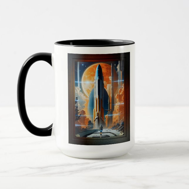 Taza Tome El Lanzamiento Lunar - Viaje Al Poster Moon R (Izquierda)