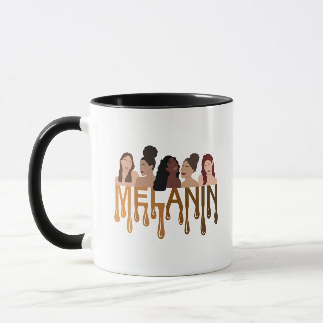 Taza Tonos De Melanin | Mug de empoderamiento de la muj (Izquierda)