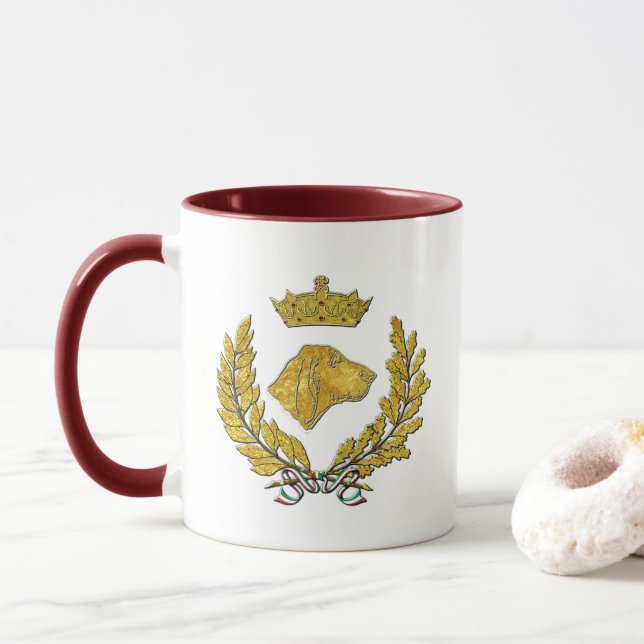 Taza Tonos del oro de Bracco Italiano (Con donut)