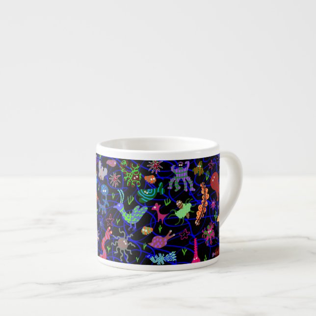 TAZA TONTA DEL CAFÉ EXPRESS DEL NEGRO DEL PARQUE (Derecha)